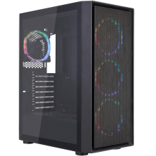 Корпус  1stPlayer Go6-BK-4FS7 Black 