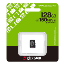 Карта пам'яті Kingston Canvas Select Plus Gen3 UHS-I U1 V10 A1 Micro SDXC 128GB (SDCS3/128GBSP)