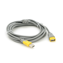 Кабель USB 2.0 AM/AF 3.0m ferrite grey yellow V-LINK (YT-AM/AF-3.0GY)