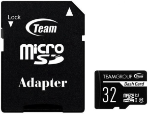 Карта пам'яті Team Dash Card Micro SDHC 32GB with adapter (TDUSDH32GUHS03)