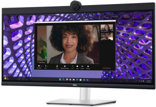 Монітор  DELL 34" P3424WEB HDMI, DP, USB-C, RJ-45, MM, IPS, 3440x1440, sRGB 99%, CURVED, HAS, Cam 210-BFOB