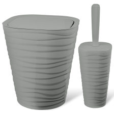 Набір для ванної кімнати  Planet Welle 2 предмета сірий