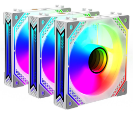 Кулер  2E Air Cool Magic Mirror ACF120MB-ARGB 3in1 White (2E-ACF120MW-ARGB)