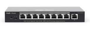 Комутатор Ruijie Reyee RG-ES209GC-P (8xGE PoE+, 1xGE, max PoE 120W, desktop, steel case, Ruijie Clo