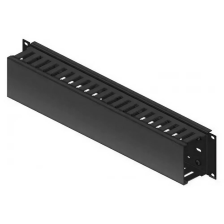 Кабельний органайзер  CONTEG DP-VP-K05 RAL9005 1U пластик 40x60 мм