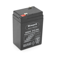 Акумулятор Wimpex WX-645 6 V 5Ah (70 x 47 x 100 (105)), 0.60 kg, Black, Q20