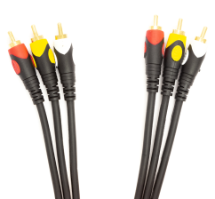 Кабель  PowerPlant 3xRCA (M) - 3xRCA (M), 1.5 м