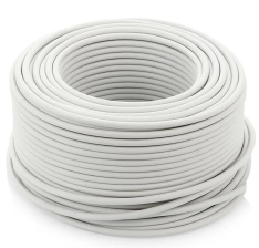 Кабель  ПВС 3х1 Білий бухта 100 метрів ціна за бухту