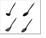 Набір кухонного приладдя  Ardesto Gemini Gourmet, чорний, 4 шт. AR3804GG