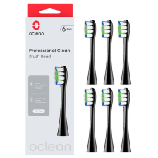 Насадки для зубної щітки Oclean P1C5 B06 Professional Clean Brush Head Black (6 шт) 