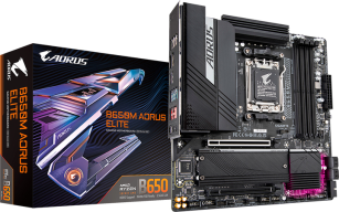 Материнська плата  Gigabyte B650M Aorus Elite (sAM5, AMD B650, PCI-Ex16)