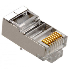 Конектор комп'ютерний (екранований)  RJ-45, поштучно, (уп.100 шт.)