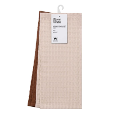 Набір рушників для кухні   Ardesto Pique 30x30см, 4шт, 100% бавовна, сірий темний, сірий світлий ART3535VG