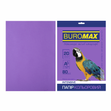 Папір  Buromax А4, 80g, INTENSIVE violet, 20sh (BM.2721320-07)