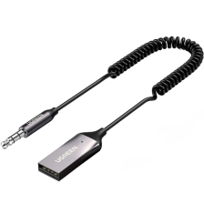 Адаптер  Bluetooth 5.0 Aux with mic CM309 UGREEN Black