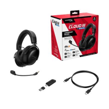 Гарнітура ігрова  HyperX Cloud III S, WL/USB-A/USB-C, чорний A59YZAA