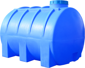Ємність  3000 л горизонтальна ПБ блакитна