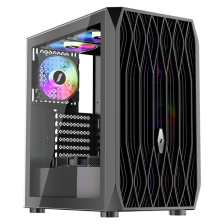 Корпус  1stPlayer AY7-BK-4F1 Black 