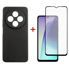 Чохол Dengos Carbon для Xiaomi Redmi 14C Black (DG-KM-119) + захисне скло