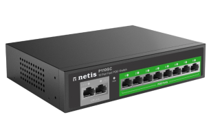 Комутатор Netis P110GC (8xGE PoE, Max PoE 100W, 2xGE uplink RJ45 ports)