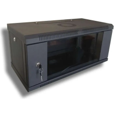 Шафа настінна  Hypernet 4U 19" 600x450 (WMNC-4U-FLAT-BLACK)