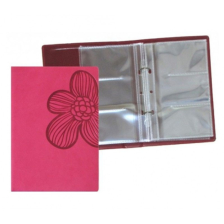 Візитниця  Optima на 90 візиток Vivella Квітка, рожева (O36024-09)