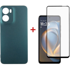 Чохол до  телефона  Dengos Motorola G05 Soft + glass (Green) (DG-KM-148)