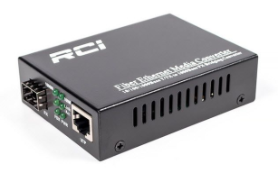 Медіаконвертер  RCI RCI300S-G (1G, SFP slot, RJ45, standart size metal case)