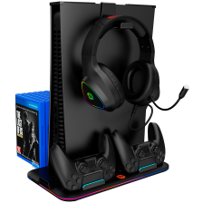 Підставка  Canyon CS-5 RGB PS5 Charge Black (CND-CSPS5B)