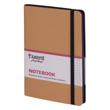 Блокнот   Axent Partner Soft, 125х195, 96л, кліт, золотий (8206-35-A)