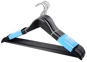 Вішалка  IDEA HOME RE05163B д/од. дерево 44,5х23х1,2 см (6 шт) чорна (6931549)