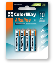 Батарейка ColorWay Alkaline Power лужні AAA (8шт) блістер