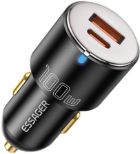 Автомобільний зарядний пристрій  Essager Optimus Prime High Power Car Charger A/C 100W Black (ECCAC-QTZ01)