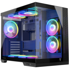 Корпус  Modecom VOLCANO PANORAMA APEX ARGB 7F MIDI GREY без БЖ ATX