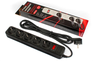 Фільтр мережевий FrimeCom (FC-B4005W 3 B) 5 розеток, 3 м