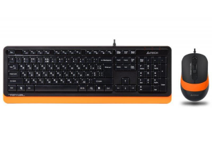 Комплект (клавіатура + миша) A4Tech F1010 Black/Orange USB