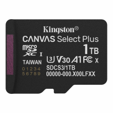 Карта пам'яті Kingston Canvas Select Plus Gen3 UHS-I U1 V30 A1 Micro SDXC 1TB (SDCS3/1TBSP)
