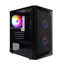 Корпус  1stPlayer BS-2-BK-3F1 Black 