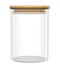 Банка для зберігання  Ardesto Fresh 900мл, скло, пластик, прозорий AR1309SFM