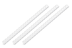 Пластикові пружини для біндера  2E, 19мм, прозорі, 100шт 2E-PL19-100CL