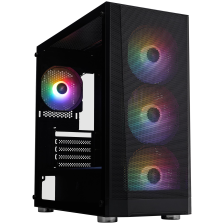 Корпус  1stPlayer FD5-M-BK-4F1 Black 