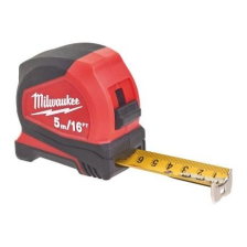 Рулетка  Milwaukee Pro Compact, 5м/16фтх25мм, з фіксатором змотування, АБС-пластик 4932459595