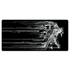 Килимок  300*700 тканинний Ghost Wolf з боковою прошивкою, товщина 2 мм, Black, Пакет