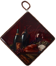 Дошка обробна Limited Edition WINE TIME / підставка під гаряче/ квадр. 17х17см (B160074)