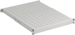 Полиця  ZPAS 19", 1U, регульована, глибина 350-600 мм, 150кг максимально, сіра WZ-3074-83-04-011