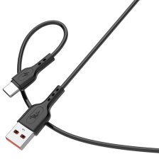 Кабель  SkyDolphin S66T USB - USB Type-C (M/M), 1 м, Black (SDUSB-000650)