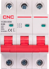 Модульний автоматичний вимикач  CNC Electric YCB9-80M 3P C20 6ka (NV821532)