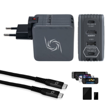 Зарядний пристрій  AVerMedia GC313 CORE GO 100W 2хUSB-С 1хUSB-A 1xHDMI black (40AAGC313AWN)