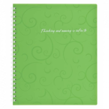 Блокнот Buromax spiral side, В5, 80sheets, Barocco, square, green (BM.2419-615)