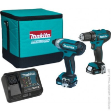 Набір електроінструментів Makita CLX224SA CXT 12Vmax (DF333DZ, TD110DZ, DC10SB, BL1021Bx2) CLX224SA